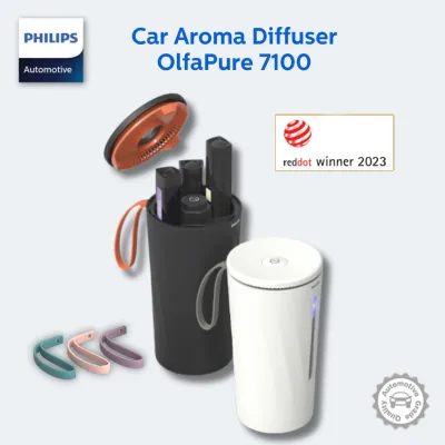 Philips Smart Car Aroma Diffuser OlfaPure | Customisable Car Perfume | Car Air Freshener with French Scent