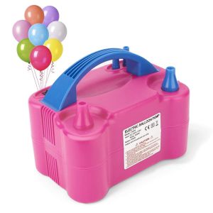 [Ready Stock] Portable Powerful Electric Balloon Pump Dual Nozzles Inflator Air Blower 600W Electric Balloon Inflator For Decoration