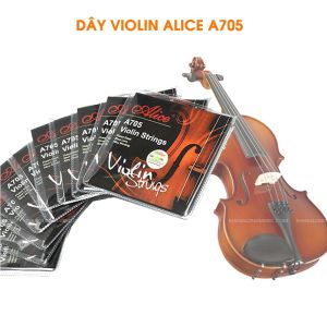 Dây Đàn Alice A705 Violin Cao Cấp Lõi Thép Carbon Âm Sắc Sáng Và Ổn Định Tối Ưu Cho Violin 4/4 (Shop siêu rẻ)