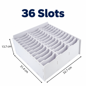 SANFURNEY Multifunctional Cell Phone Storage Box 24/36 Slots Desktop Multi-phone Management Mobile Phone Storage Rack for Student Classroom Office