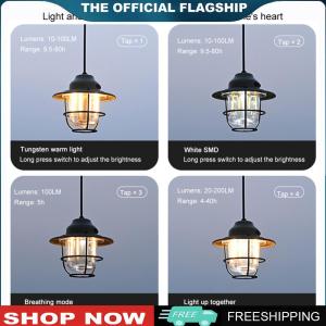 [LEAZEN]Emergency Light Lantern 1200mAh LED Chandelier Light 2700K/6500K Retro Atmosphere Chandelier IPX4 Waterproof for Outdoor