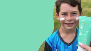 Thinksport Kids SPF 50+ Mineral Sunscreen – Safe Natural Sunblock for Children - Water Resistant Sun Cream – Broad Spectrum UVA/UVB Sun Protection – Reef Friendly Lotion 6oz