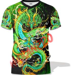 Kaos T shirt Motif Naga Terbaru Premium Full Printing