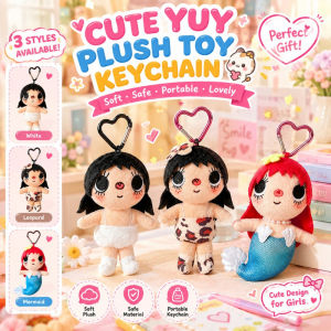 Cute Yuy Plush Toy Keychain Soft Safe Portable Bag Ornament Lovely Desk Decor Ideal Gift for Girls