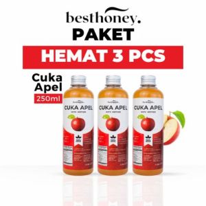 Best Honey Paket Cuka Apel Original 3 Pcs  Paket Hemat  Diet Detoks  Apple Cider Vinegar  Toner Wajah Alami