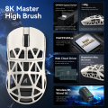 Chuột hợp kim magiê cá mập tấn công R2, cảm biến chơi game Pixart paw3950, chuột 8K không dây, chuột siêu nhẹ 48g, BT/2.4G/Chuột chơi game có dây, có thể điều chỉnh DPI 42000. 