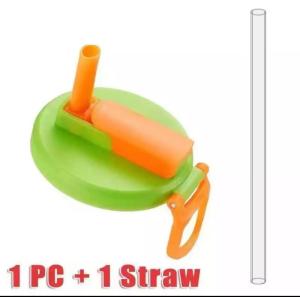 Leak-Proof Soda Cup Lid Sealing Lid Silicone Can Lid with Straw Can Lid