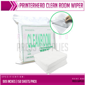 PP Supplies - Cleanroom Wipers Industrial Cleaning Water and Oil absorption 9x9"inches Polyester (150pcs/pack)