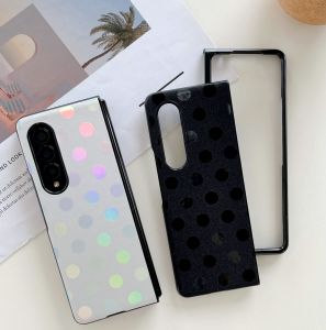 Z Fold 3 Metallic Shiny Polka Dots Phone Cover Casing