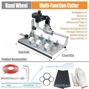 Glass Bottle Cutter Kit - Upgraded Glass Bottle Cutting Tool for DIY Craft Projects Cuts Round Square Bottles and Neck