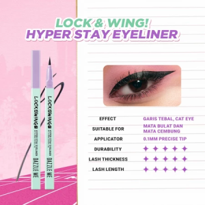 DAZZLE ME Lock & Wing! Duo Eyeliner Series Hyper Stay and Hyper Slim