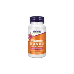Now Vitamin D3 + K2 1000 IU - Tăng khả năng hấp thụ và vận chuyển Canxi vào xương