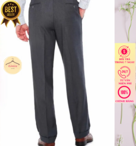 Quần tây nam trung niên công sở vải đẹp không nhăn ống rộng (có size lớn)