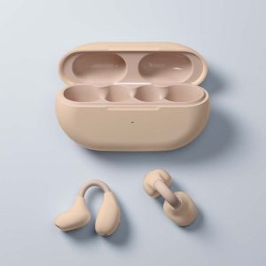 2023 Earbuds Bluetooth Earpieces Wireless Earphones Silicon Clip-on Ear Headphone Bone Conduction Headset Hi-Fi Sound Long Battery Life for Android iOS