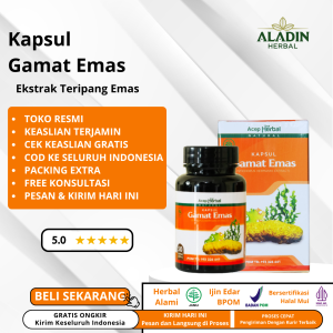 COD - Kapsul Gamat Emas Asli 100% ORIGINAL Herbal Multikhasiat - Garansi Uang Kembali