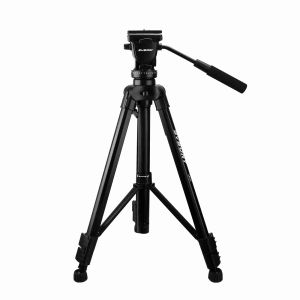 SVBONY SA402 Fluid Head Aluminum Travel Tripod with 1/4 inch Quick Shoe Plate for Spotting Scope and Digital SLR DSLR Cameras Camcorder Load up to 13.2 Pounds/6 Kilograms
