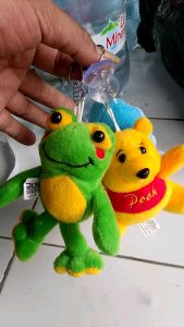 Boneka gantungan kunci SNI original pabrikan accesoris tempel kaca