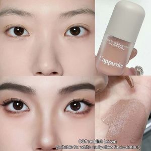 Dorisna màu xám nâu tạo khối khuôn mặt bóng kem trang điểm tự nhiên chất lỏng đường viền thanh 3D Phấn mũi bronzers mỹ phẩm