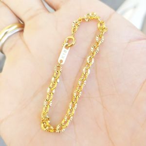 (Có Ký Hiệu-Dùng Lâu Dài-Không kiêng nước) Lắc Tay Xích Phay Nhỏ Nano Cao Cấp 4MM-Dùng tắm rửa thoải mái không