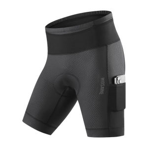 WOSAWE Đàn ông đi xe đạp quần ngắn chống sốc 4D đệm thở phản ánh đa túi xe đạp quần ngắn