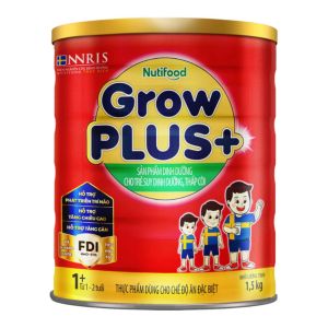 Sữa Bột Nutifood Grow Plus+ Đỏ Hộp 15kg (Dinh dưỡng hiệu quả cho trẻ suy dinh dưỡng thấp còi từ 1~10 tuổi)