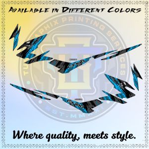 KAWASAKI BAJAJ CT100-CT125 CARMEYE SJ RACING CONCEPT DECAL STICKER