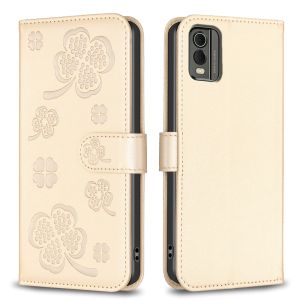 For Nokia C32 C22 C12 / Nokia G42 G22 G21 G11 Phone Case Lucky Grass Magnetic Leather Wallet with Stand Card Slot Flip Case Casing