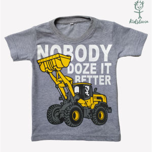 Kaos Anak Laki Laki Motif Alat Berat Bahan Katun Untuk Anak Dan Balita Usia 1 2 3 4 5 6 Tahun