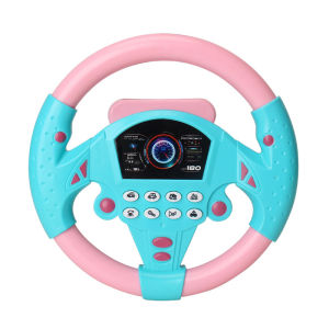 พวงมาลัยของเล่น พวงมาลัยเด็ก พวงมาลัยจำลองขับรถ จำลองพวงมาลัยรถมีเสียงเพลงมีไฟหมุนได้รอบทิศทาง เสริมพัฒนาการเด็ก ของเล่นเด็ก