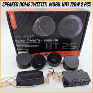 COD KIRIM CEPAT HERTZ Speaker Pintu Mobil Mini Dome Tweeter Loudspeaker HiFi 120W 2 PCS HT25
