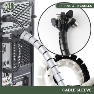 ZENi Wire Cable Sleeve Cable Wrap Protector Tube To Organize Cable In Pipe Wrapper