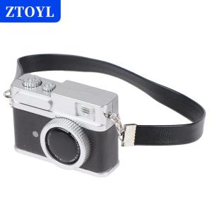 [COD]🔥🔥🔥ZTOYL 1Pc Mini Camera Model Dollhouse Miniature Retro Camera Model Decor Toy Can Shine