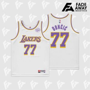 JERSEY BASKET LUKA DONCIC #77 LAKERS LAKESHOW