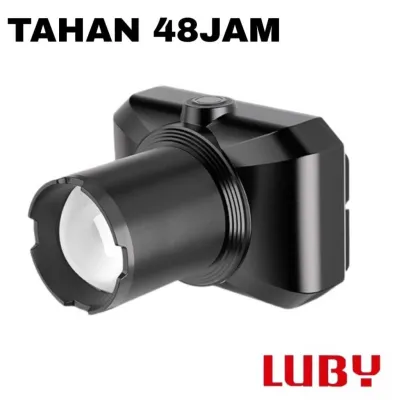 SENTER KEPALA LUBY 50WATT L-2905NL BATERAI 4800MAH - LED LASER ZOOM OUT JARAK JAUH - WATERPROOF IPX6