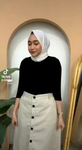 Rok mode kancing / Rok terbaru kekinian / rok korean style / Rok plisket / Rok span terbaru / Rok plisket terabru / Rok panjang korean style / Rok wanita hijab / Rok plisket premium