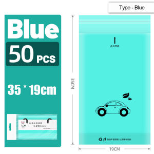 50pc Storage Bag Garbage Plastic Bags Carsickness Vomit Disposable Trash Self Adhesive Outdoor Self Adhesive Car Garbage Disposable Bag Trash Holder Back Seat Trunk Auto Interior Organizer Interior Compartment Accessories Cleaning Tools