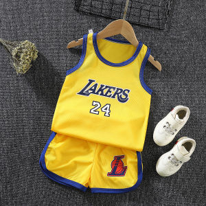 0-5years Jersey For Kids Basketball Jersey Kids Baby Sleeveless Set Comfortable and Breathable Summer Set 90-110CM