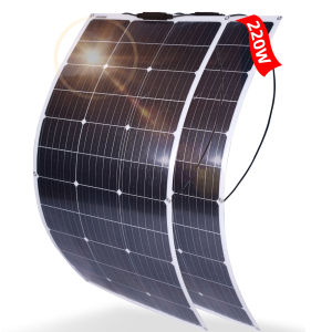 solar panel 125W 18v semi flexible solar panel with monocrystalline solar cell for 12V battery charge power station charger bentable panel