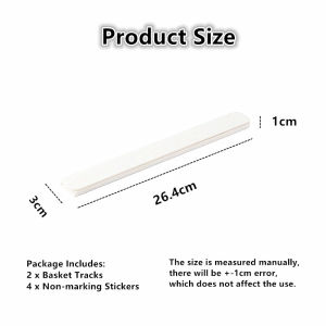 【Woody】  2Pcs/set Storage Rack DIY Track Pullout Track Basket Pull Rail For Kitchen Household Accessories Storage Slides