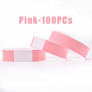 100 PCS Disposable Waterproof Event Wristband Paper Party Paper Wrist band Entry Tickets