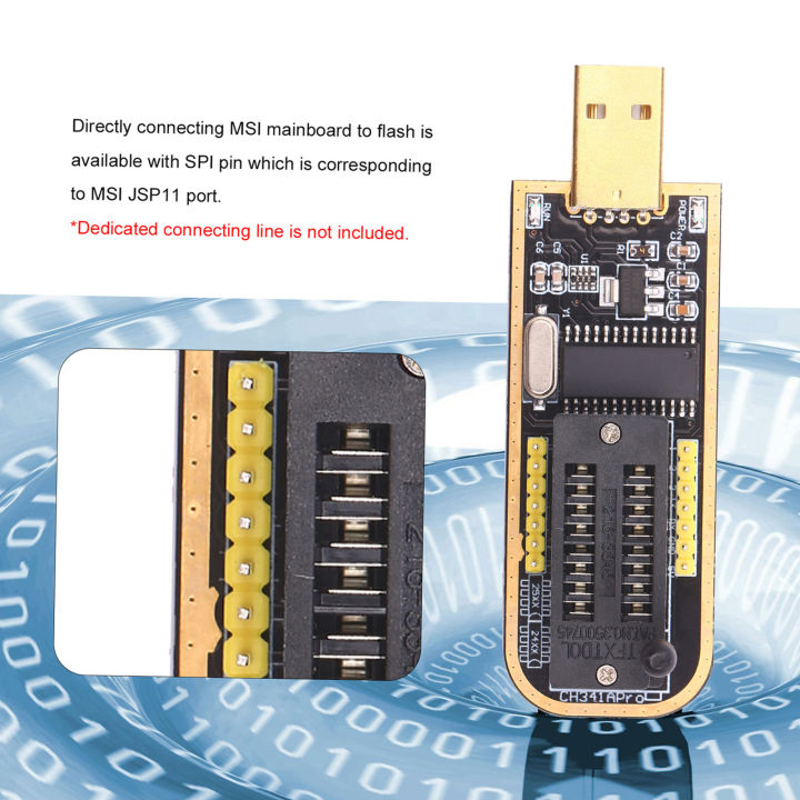 CH341A USB Programmer EEPROM BIOS Flasher Programmable Logic Circuits ...