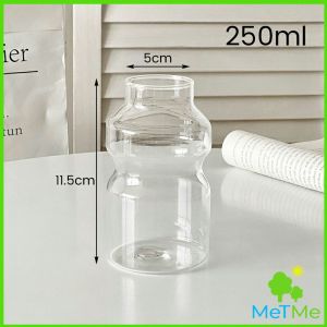 MetMe ถ้วยชานมปากแคบ แก้วน้ำดื่ม มี 2 ขนาด 250ml 440ml ถ้วยน้ำผลไม้ Creative cup