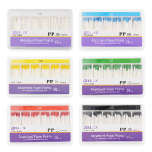 1Box Dental Absorbent Paper Point Root Cancel Endodontic Materials Taper 0.06 for Dentist Use Dentistry Materials Tools 