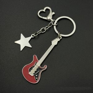 COD Gantungan Kunci Gitar dan Bintang untuk Pecinta Musik Nuansa Vintage KEY19