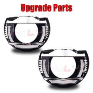 LED DRL Upgrade Kit For VW Jetta 12-17 Halogen Headlamps Hella 3R G5 Bi Xenon Projector Lens Signal Switchback D2S D2H Retrofit