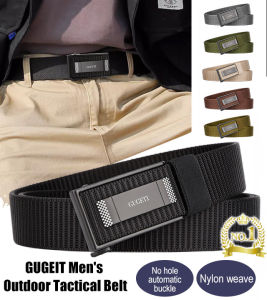 H Mens Casual Automatic Buckle Belt Outdoor Tactical Inner Buckle Belt Outdoor Sports Belt