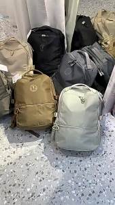 Cross-Border lulu New NewCrew22L Backpack school bag travel bag yoga and fitness waterproof bag for men and women