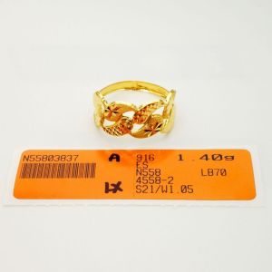 Yon Hing Cincin Pasir Stamping 1C & 2C Bajet Emas 916