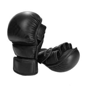 Da tập luyện Kickboxing găng tay cho nam nữ Teen hở ngón Găng đấu cho bao cát đấm bốc tập luyện tập thể dục