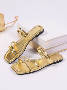 Free Shipping 2026 Spring/Summer New Retro Roman Flat Sandals For Women Plus Size Versatile Beach Casual Fashion With Cross Straps